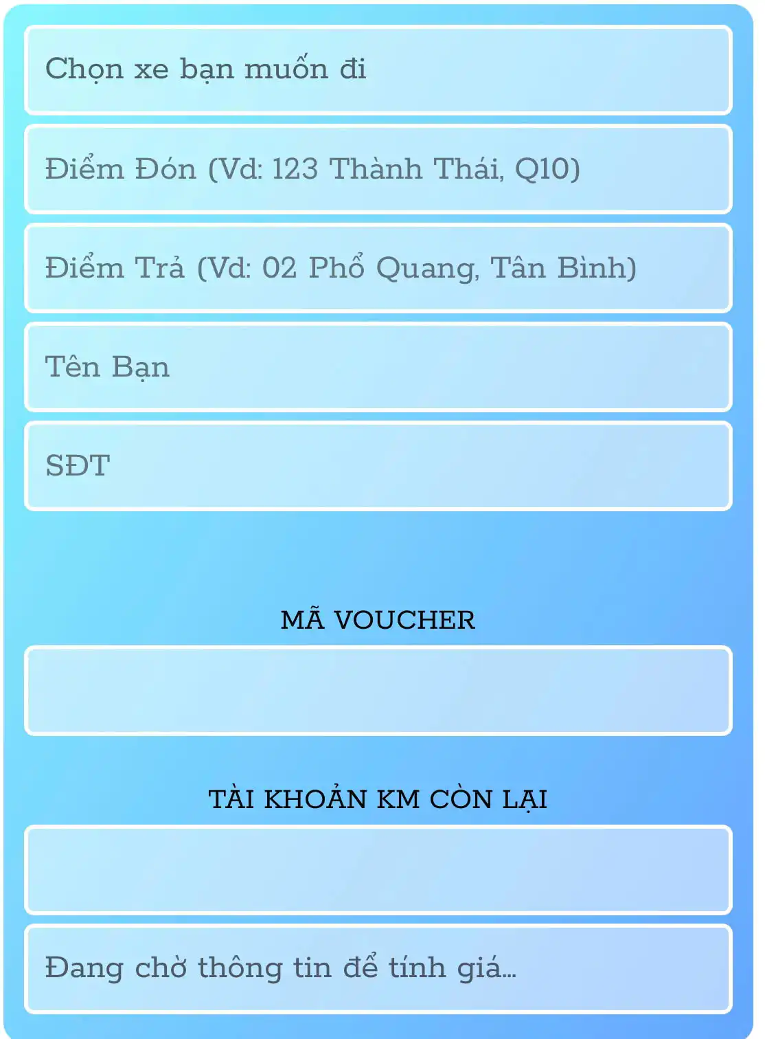 Ứng Dụng Thuê Xe Carnival SGCar