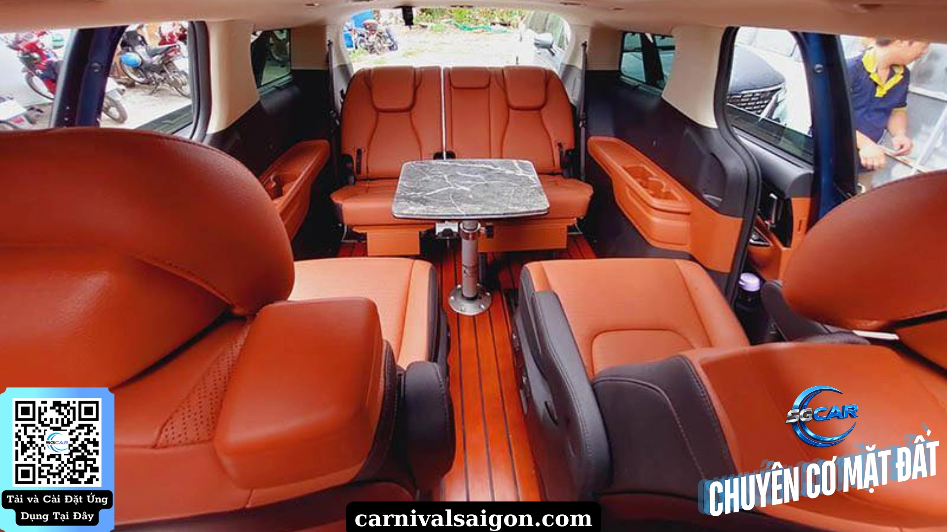 Ghế Xoay 360 - thuê xe Carrnival SGCar