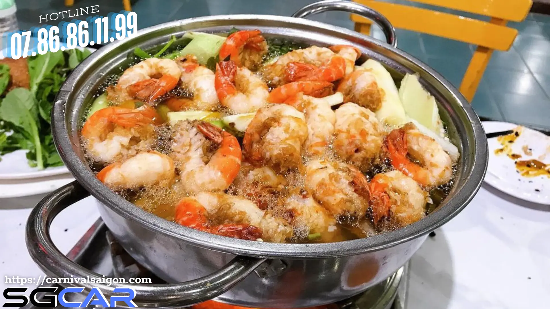 Lẩu Tôm - Thuê Xe Carnival SGCar