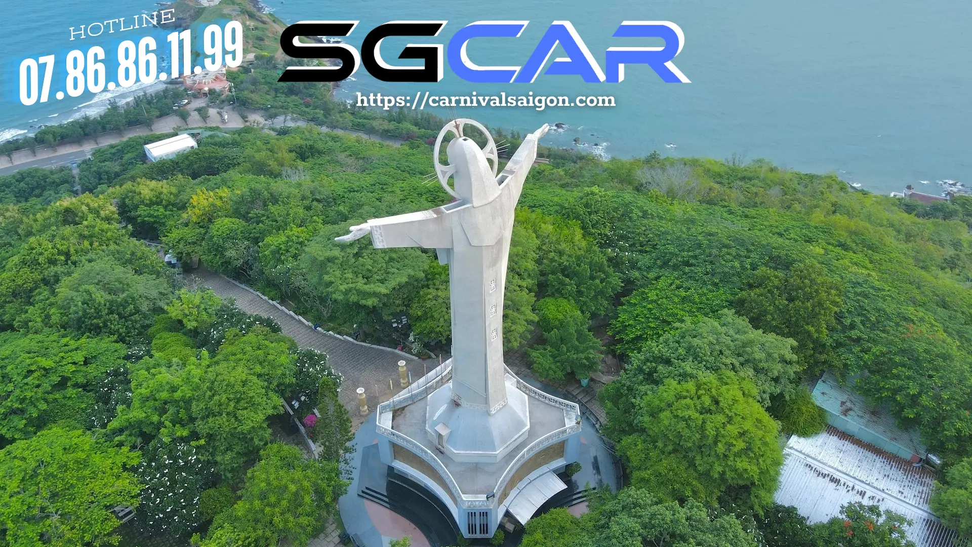 Tượng Chúa Kito - Thuê Xe Carnival SGCar