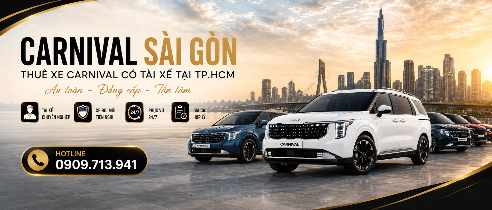 Carnival Sài Gòn - Dịch vụ cho thuê xe hạng sang có tài xế giá tốt nhất